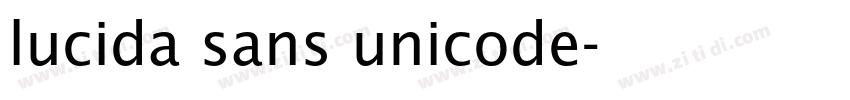 lucida sans unicode字体转换